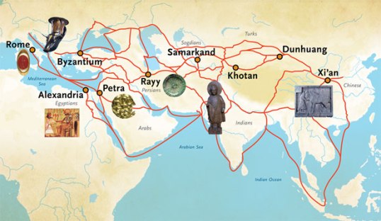 Trade routes to and from Petra Photo credit: pennmuseum.com
